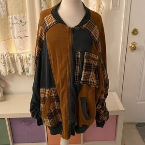 Oli & Hali Multicolor Patchwork Bomber Jacket